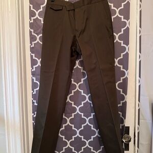 Theory Men's Dark Brown Dress Pants